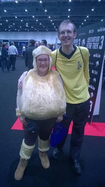 Simon and Laura in Star Trek costume at Destination Star Trek
