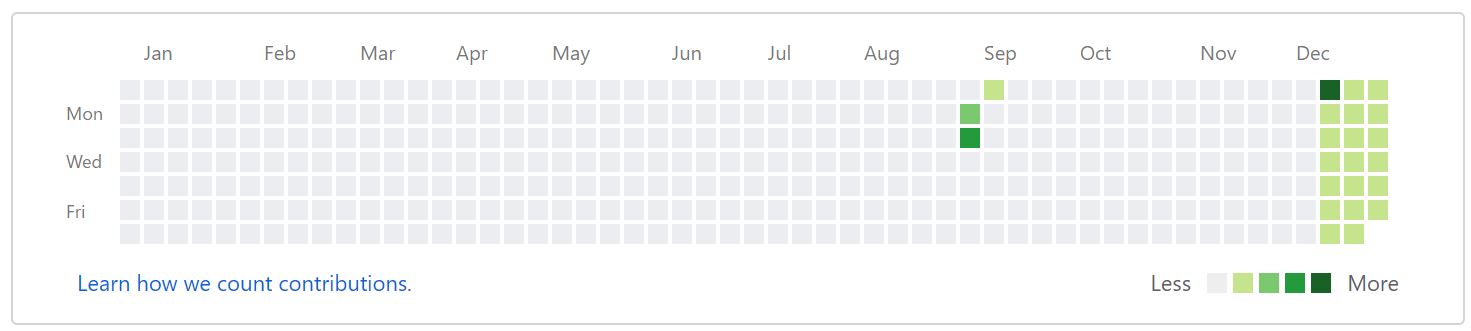 GitHub contribution graph for 2010