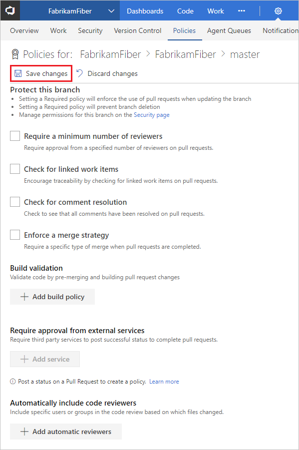 Branch Policy