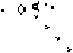 Gosper’s glider gun pattern in Conway’s Game of Life